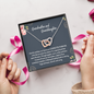 Grandmother & Granddaughter Our Hearts Are Connected Forever Interlocked Hearts Necklace | Gift from Granddaughter | Birthday, Christmas, Wedding Day, & Mother's Day Gift for Grandma/Grandmother