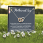 Mother and Son Connected Forever Necklace, Mother's Day Gift for Mom from Son, Mom Birthday Gift from Son, Mom Necklace, Mother's Day Gift