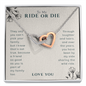 To My Ride Or Die Double Heart Necklace | Best Friend Necklace, Best Friends Forever