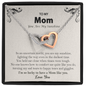 To My Mom You Are My Sunshine Sad Happy Tears Necklace | Mom Gift From Son and Daughter | Mothers Day Gift