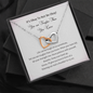 It's Okay Not To Be Okay You Are Tougher Than You Know Interlocked Heart Necklace | Loss of Baby Gift | Pregnancy Loss Gift | Sorry For Your Loss Gift