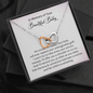 In Memory Of Your Beautiful Baby I'll Offer You A Shoulder To Cry On Interlocked Heart Necklace | Loss of Baby Gift | Pregnancy Loss Gift | Sorry For Your Loss Gift