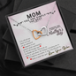 Funny Mothers Day Message Card Necklace | Mom You Are The Best Card for Mom from Daughter | Mother's Day Gift From Daughter