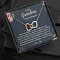 To My Grandma I'm Still Your Little Girl Interlocked Hearts Necklace | Gift from Granddaughter | Wedding Day Gift for Grandma/Grandmother
