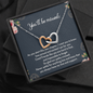You'll Be Missed You Are Hard to Find And Impossible To Forget Interlocking Hearts Necklace | Farewell Gift for Coworker | New Job Gift | Fresh Start Gift for Coworker