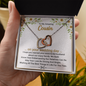 To My Amazing Cousin On Your Wedding Day | Interlocking Hearts Necklace | Bridal Shower Gift for Cousin|