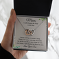 To My Bonus Mom Interlocking Hearts Necklace| I will Always Be Your Little Boy| Gift for Mom from Son| Gift from Son to Mom| Gift for Moms Birthday, Mother's Day Gift
