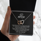 To My Best Witch We Have Each Other Double Heart Necklace | Best Witches Necklace: Gift for Coven Sisters, Celestial Sisters