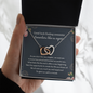Good Luck Finding Awesome Coworkers Like Us Again Interlocking Hearts Necklace | Farewell Gift for Coworker | New Job Gift | Fresh Start Gift for Coworker