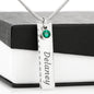 To Beautiful Daughter Personalized Birthstone Name Necklace, Gift from Mother, Birthday Daughter Gift, Graduation Daughter Gift