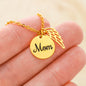 Mother Remembrance Wedding Necklace, Gift for bride on wedding day, In memory of your Mom wedding gift, Remembrance Mom of the bride Active