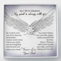 As I Sit in Heaven Love Knot Necklace, Loss of Dad Gift Memorial Gift | In Memory of Father | Sympathy Loss of Father Gift | Father Memorial Gift