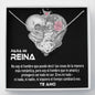 A Mi Reina, Eres Mi Amor Collar | Navidad, Aniversario, Regalo de Cumpleaños Para Novia, Futura esposa, Diseño de Calaveras