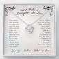 To Our Future Daughter-In-Law Welcome To The Family Love Knot Necklace,To Our Daughter-In-Law Gift On Wedding Day