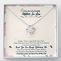 To My Future Mother In Law, Thank You For Welcoming Me Love Knot Necklace
