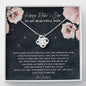 Happy Mother's Day To My Beautiful Wife Love Knot Necklace | Mother's Day Gift For Wife