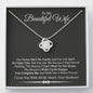To My Beautiful Wife Our Life Ain't No Fairy Tale But I Love You Cubic Zirconia Necklace | Gift From Husband To Wife | Anniversary Gift