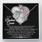 To My Badass Queen Wife Love Necklace | Biker Gifts for Wife, Harley Motorcycle Life Gift from Husband