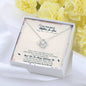 To The Best Mother-In-Law, Thank You For Welcoming Me Love Knot Necklace
