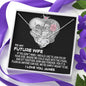 To My Future Wife, Join By Your Side Love Knot Necklace