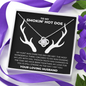 To My Smokin Hot Doe From Loving Husband Love Knot Necklace | Christmas Gift For Wife | Original Hunting Couple Jewelry Gift | To Wife From Husband