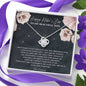 Happy Mother's Day To My Beautiful Wife Love Knot Necklace | Mother's Day Gift For Wife