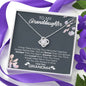 To My Granddaughter "Always Remember" Love Knot Necklace