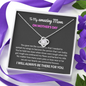 To My Amazing Mom Our Hearts Are Connected Forever Love Knot Necklace | Gift to Mom from Daughter/Son | Mother's Day Gift to Mom