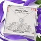 To My Amazing Mom On My Wedding Day Love Knot Necklace Gift / Mother of the Groom Gift From Groom / Wedding Gift For Mom / Groom Gift To Mom