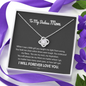 To My Badass Mom You Are My Rock Love Knot Necklace | Gift to Mom from Daughter/Son | Christmas, Birthday, & Mother's Day Gift to Mom