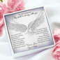 As I Sit in Heaven Love Knot Necklace, Loss of Sister Gift Memorial Gift | In Memory of Sister | Sympathy Loss of Sister Gift | Sister Memorial Gift