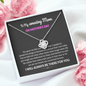 To My Amazing Mom Our Hearts Are Connected Forever Love Knot Necklace | Gift to Mom from Daughter/Son | Mother's Day Gift to Mom