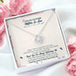 To My Future Mother In Law, Thank You For Welcoming Me Love Knot Necklace