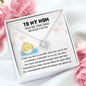 To My Mother Puffer Our Bond Will Persist Funny Mother's Day Love Knot Necklace | Gift For Mother