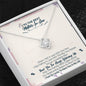 To The Best Mother-In-Law, Thank You For Welcoming Me Love Knot Necklace
