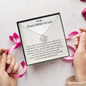 To My Future Mother-In-Law Love Knot Necklace Gift | Mother In Law Wedding Gift From Bride | Mother of the Groom Necklace | Future Mother in Law Wedding Gift | Sentimental Gift For Mother-In-LawTo My Future Mother-In-Law Love Knot Necklace Gift | Mother I
