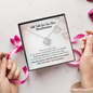 With Faith You Can Move Mountains Graduation Gift Love Knot Necklace | Affirmation Necklace | Encouragement Gift | Motivational Gift