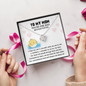 To My Mother Puffer Our Bond Will Persist Funny Mother's Day Love Knot Necklace | Gift For Mother