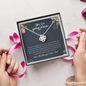 To my Daughter, You Are Going Places Love Knot Necklace | Gift for Daughter From Mom & Dad | Motivational Gift for my Daughter From your parents
