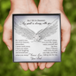 As I Sit in Heaven Love Knot Necklace, Loss of Dad Gift Memorial Gift | In Memory of Father | Sympathy Loss of Father Gift | Father Memorial Gift