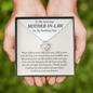 To My Amazing Mother-In-Law On My Wedding Day Love Knot Necklace Gift | Mother In Law Wedding Gift From Bride | Mother of the Groom Necklace | Future Mother in Law Wedding Gift | Sentimental Gift For Mother-In-Law