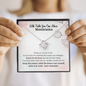 With Faith You Can Move Mountains Graduation Gift Love Knot Necklace | Affirmation Necklace | Encouragement Gift | Motivational Gift