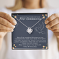 First Communion Heart Necklace | First Communion Gift Girl | First Holy Communion - Gift for Daughter, Goddaughter, Granddaughter