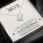 To My Future Mother In Law, Thank You For Welcoming Me Love Knot Necklace