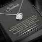 To My Soulmate Our Life Ain't No Fairy Tale But I Love You Cubic Zirconia Necklace | Gift From Partner To Soulmate