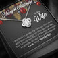 Wife Love Knot Christmas Gift Nekclace, Gift for Wife, Wife Necklace, Wife Christmas Card, Christmas Gift for Wife, To My Wife from Husband