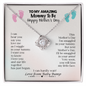 Mom To Be First Mother's Day Love Knot Necklace | Expecting Mom Mother's Day Gift | Pregnancy Gift for Mom To Be, Mommy Gift From Unborn Baby