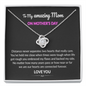 To My Amazing Mom Distance Never Separates Two Hearts Love Knot Necklace | Gift to Mom from Daughter/Son | Mother's Day Gift to Mom