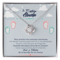 A Mi Futura Abuela Love Knot Necklace / "To My Future Grandma Spanish"
