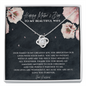 Happy Mother's Day To My Beautiful Wife Love Knot Necklace | Mother's Day Gift For Wife